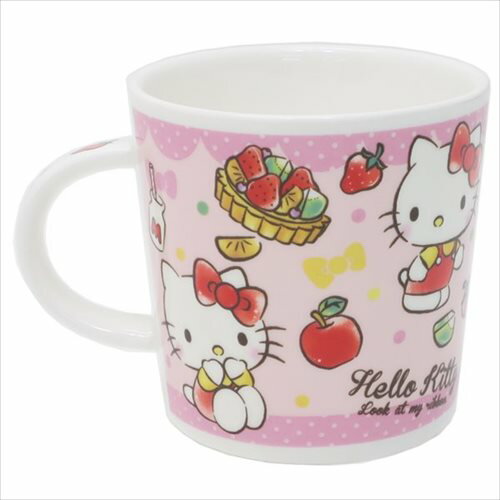 大賀屋 日貨 Hello kitty 馬克杯 茶杯 咖啡杯 杯子 杯 陶瓷杯 三麗鷗 凱蒂貓 正版 J00017709