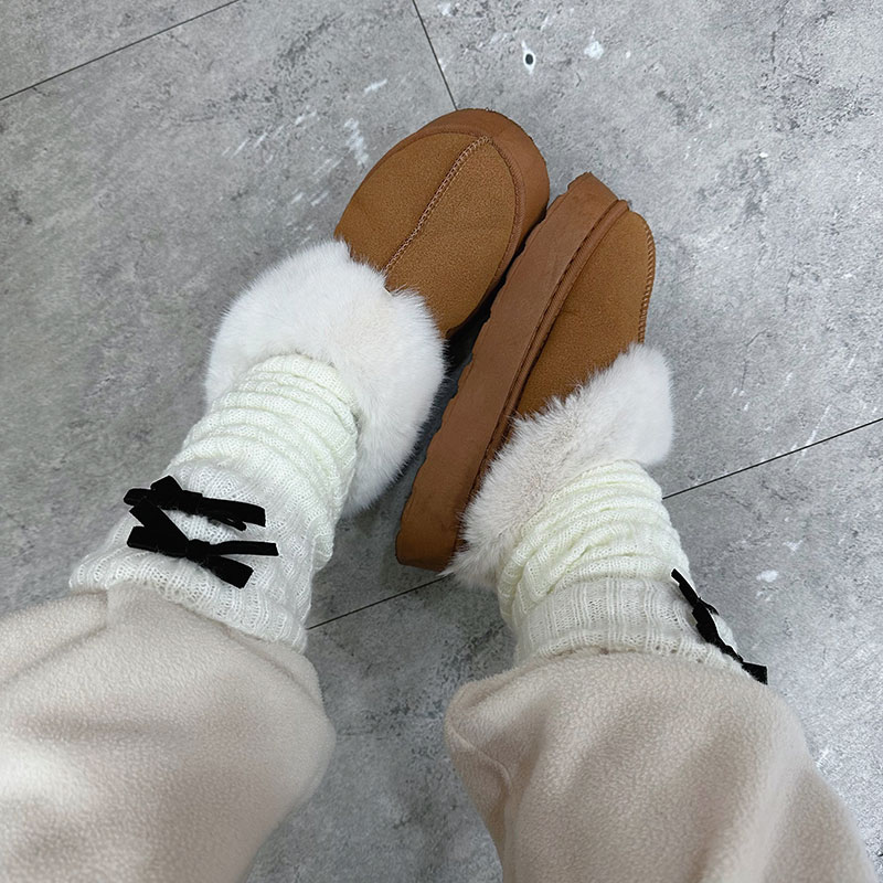 ANNAS 韓國蝴蝶結襪套 堆堆襪 泡泡襪 小蝴蝶結 襪子 百搭 性感 芭蕾舞鞋 4