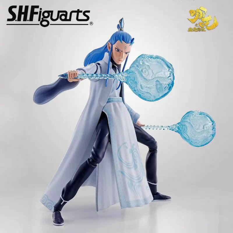 {臺灣公司貨 可打統編}動畫漫手辦雕像模型擺件玩具哪吒之魔童鬧海2降世可動敖丙萬代SHF