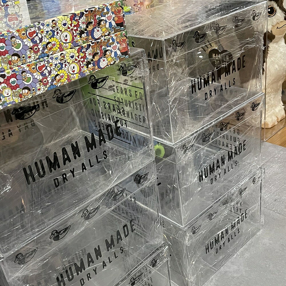收納箱展示架透明HUMAN ACRYLIC FILE BOX透明收納箱鞋架made 潮牌