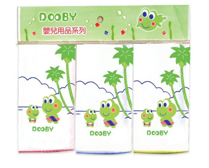 DOOBY~印花紗布手帕3入