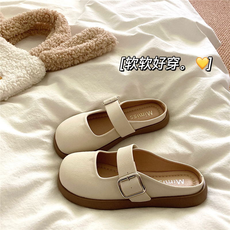 瑪麗珍涼拖鞋女 包頭拖鞋慵懶風拖鞋 外穿透氣涼鞋【時尚大衣櫥】