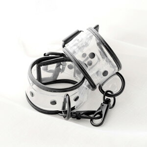 個性手環pvc飾品透明黑白臂環腳環內衣配件鏈條拍照道具
