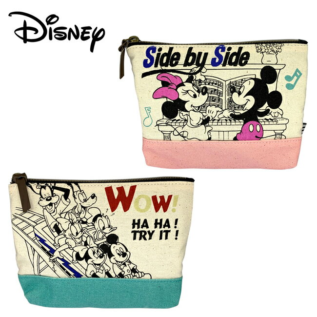 【日本正版】迪士尼 船型 化妝包 收納包 鉛筆盒 筆袋 米奇 米妮 唐老鴨 高飛狗 Disney
