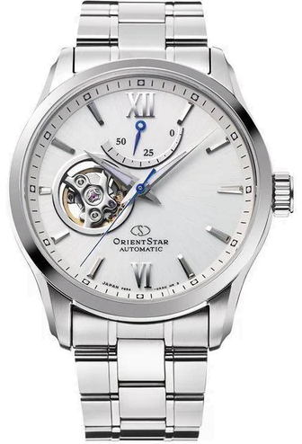 ORIENT 東方錶-東方之星 Open Heart 系列 半鏤空錶(RE-AT0003S)-39mm-銀白麵鋼帶【刷卡回饋 分期0利率】【APP下單點數13倍送】