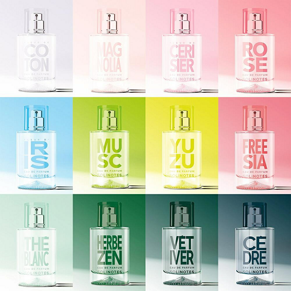 【名美香氛】 Solinotes 香水調色盤 淡香精 50ml (玫瑰/櫻花/鳶尾花/麝香/木蘭/白茶/小蒼蘭/櫻花/雪松/香根草/柚子/原野森林) 多款味道任選