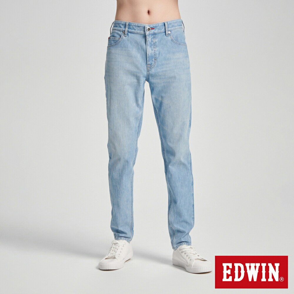 EDWIN 加大碼 JERSEYS 迦績 自然修身丹寧錐形褲-男款 重漂藍