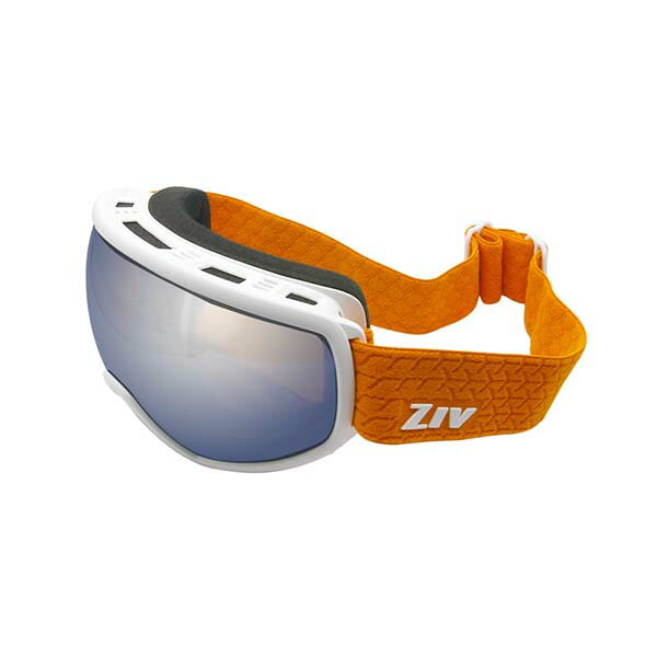 《台南悠活運動家》ZIV G006028 霧白 橘電水銀 滑雪護目鏡