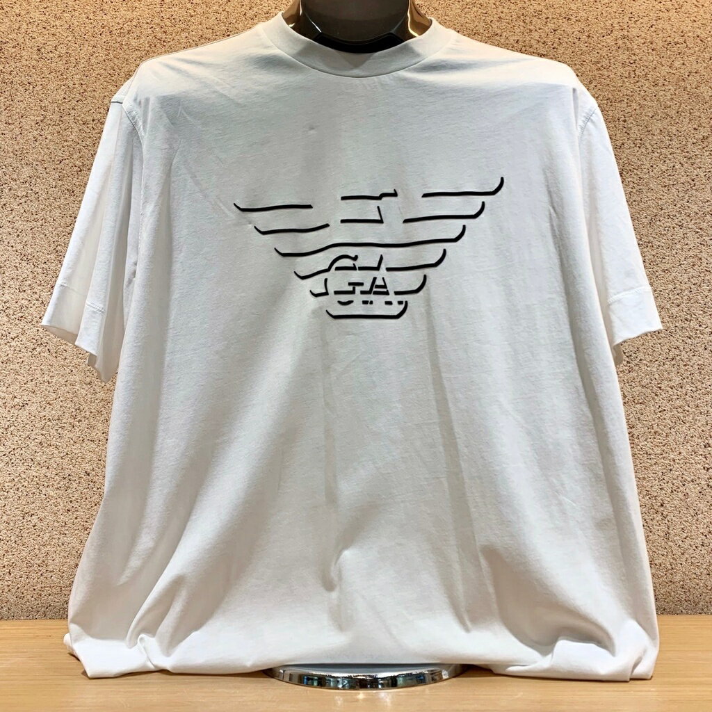 (Little bee小蜜蜂精品)Emporio Armani EA白短T-Shirt(零碼款式)(2XL)
