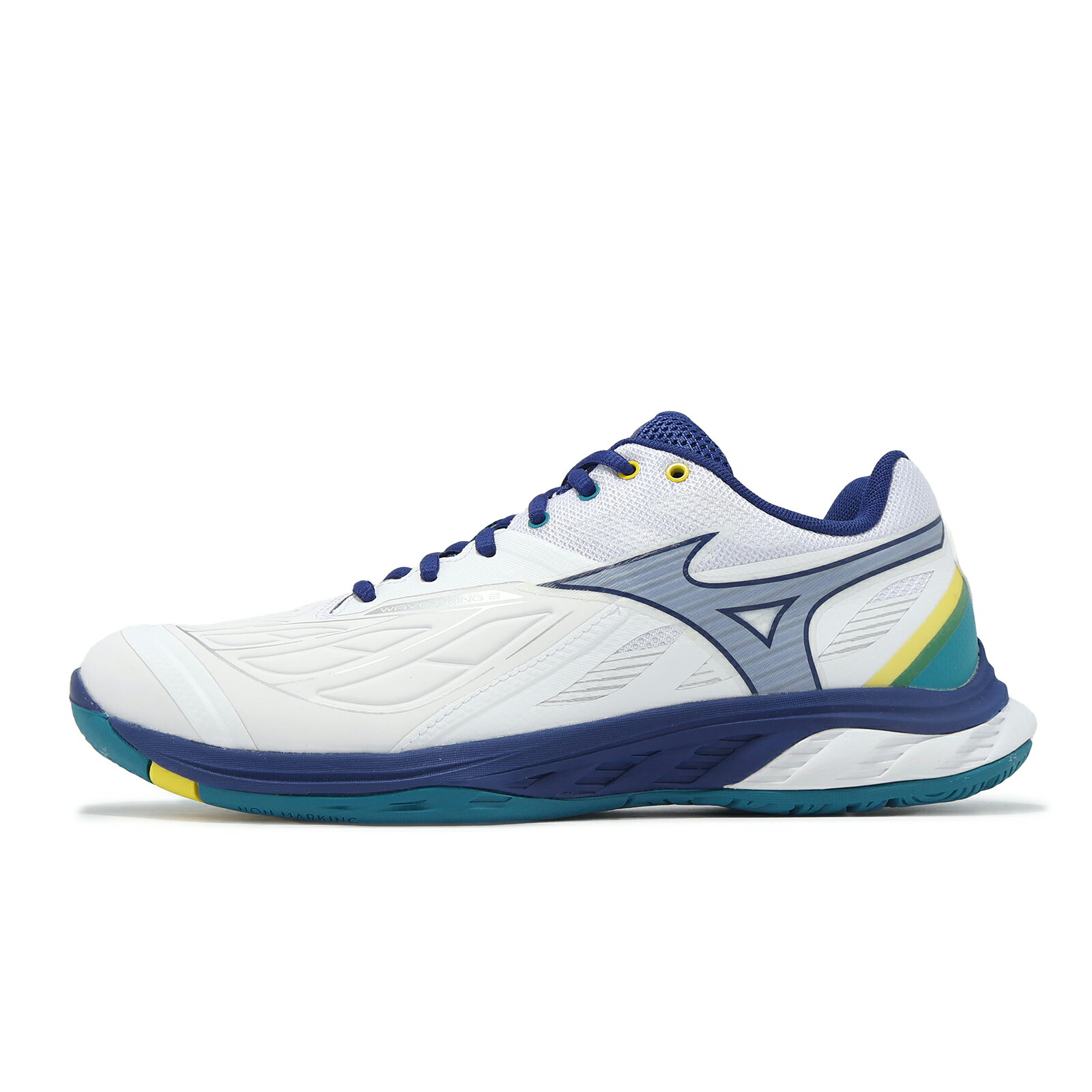 Mizuno Wave Fang 2 白藍襪套羽排鞋