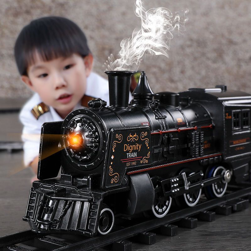免運 電動復古蒸汽火車玩具拼裝兒童仿真百變軌道路軌高鐵男女孩1-3歲6-快速出貨