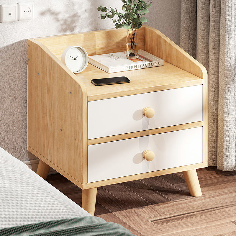 床頭櫃 北歐臥室家用迷你置物架簡約收納簡易床邊小櫃子儲物櫃包郵