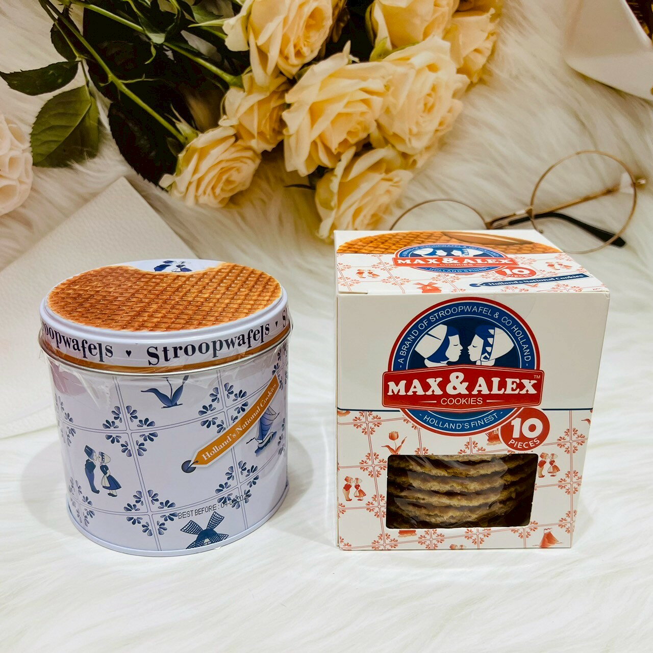 荷蘭 Stroopwafel 史翠普  荷式焦糖煎餅 焦糖煎餅 鐵罐裝 盒裝 焦糖餅乾 荷蘭煎餅