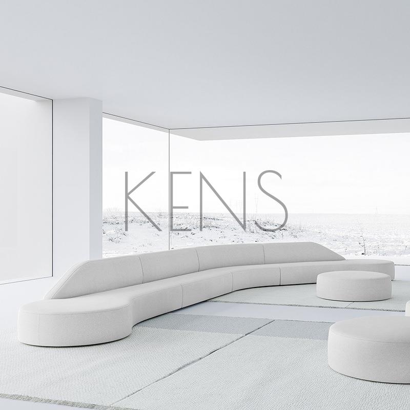 【KENS】沙發 沙發椅 創意異形個性商務接待休息區沙發弧形時尚布藝辦公室沙發茶幾組合