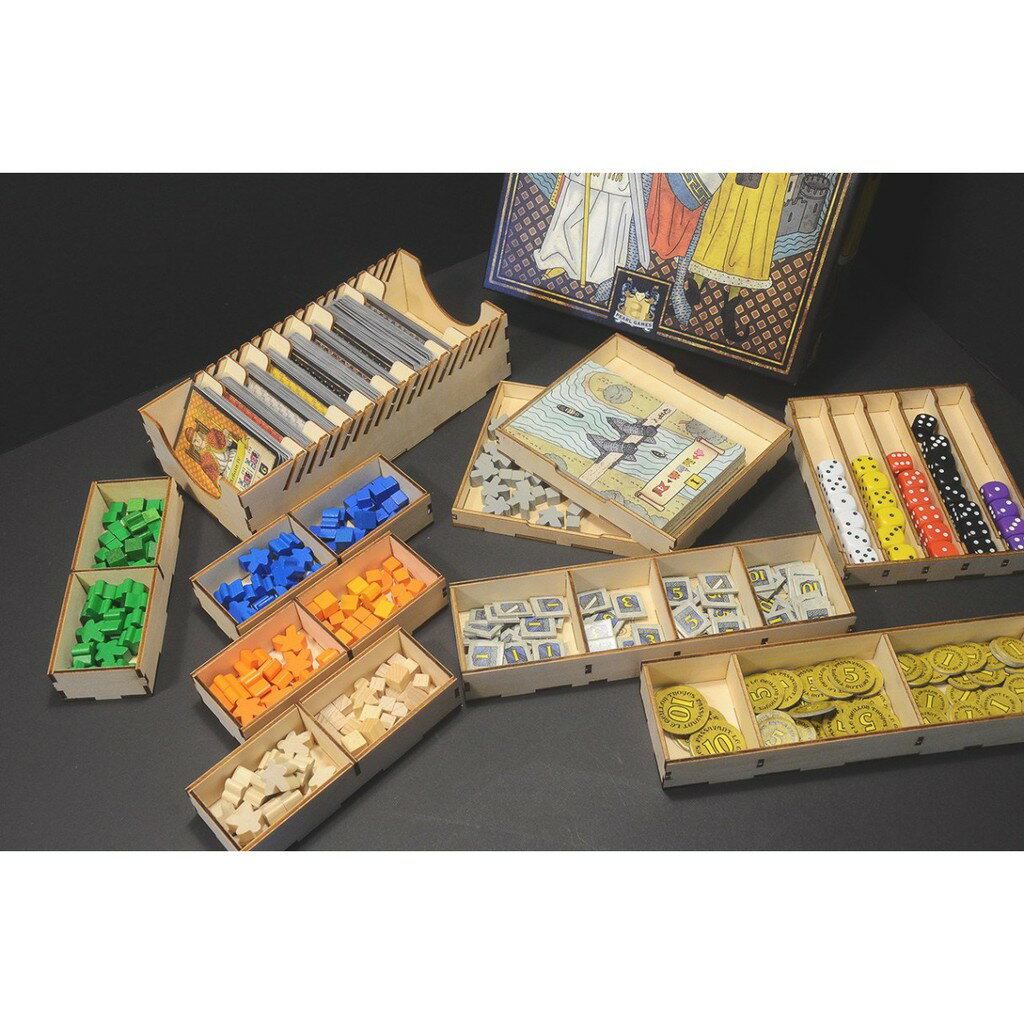 【桃園桌遊家】特魯瓦 Troyes 桌遊收納盒【附白膠】【烏鴉盒子收納盒】 2