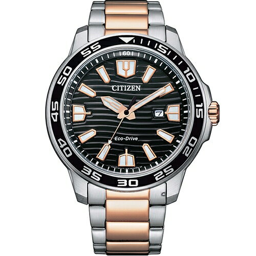CITIZEN 星辰錶 GENT'S 光動能限量休閒男士腕錶(AW1524-84E)-44mm-黑面鋼帶【刷卡回饋 分期0利率】【APP下單22%點數回饋】