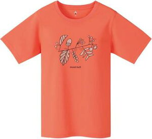 ├登山樂┤日本 mont-bell WICKRON 女吸濕排汗圓領衣-粉橘 # 1114353COPK