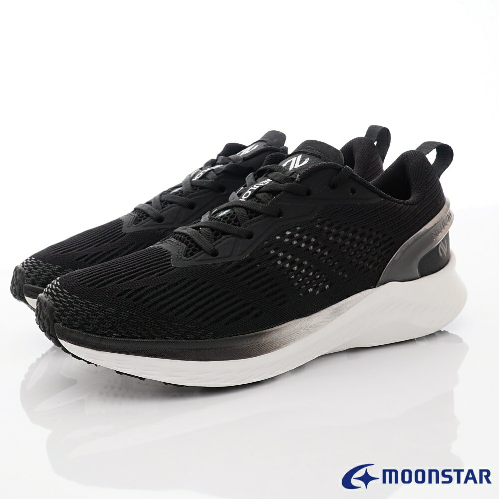 ★日本月星Moonstar機能男鞋Neulon系列輕量護踝多重訓練運動鞋款002M6黑(男段)