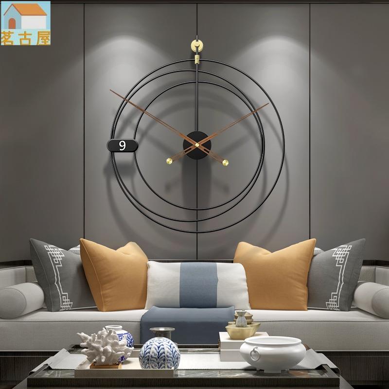 居家裝飾 簡約鐘錶掛鐘客廳家用時尚大氣掛錶現代餐廳臥室裝飾靜音時鐘裝飾鐘工藝品 壁鐘
