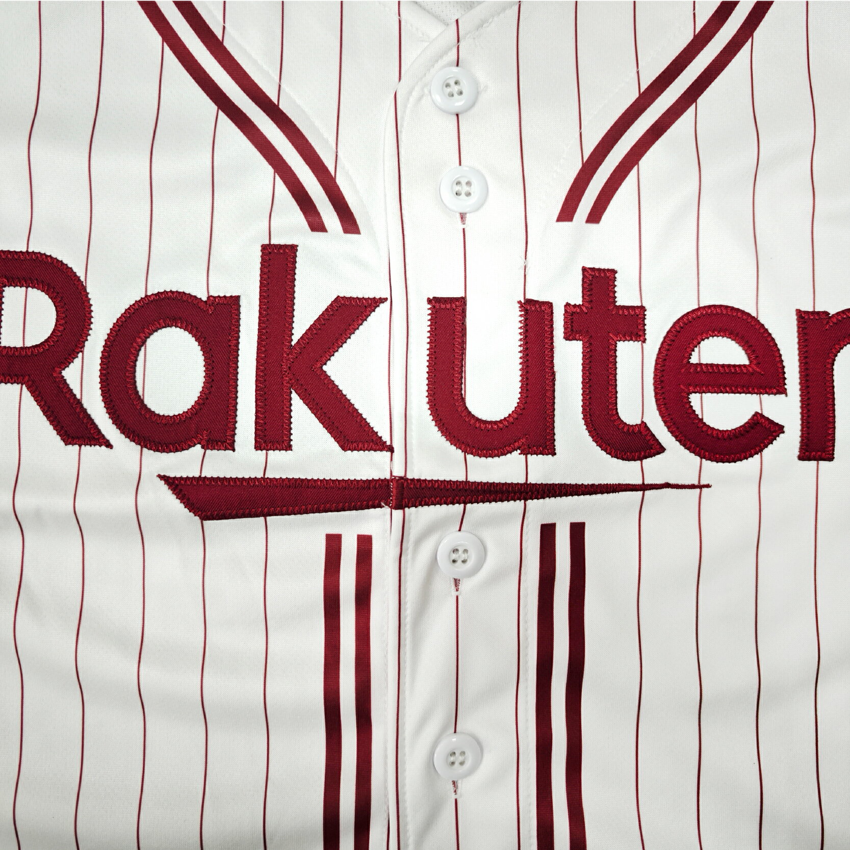 2026 Rakuten 主場條紋短版球衣-白 3