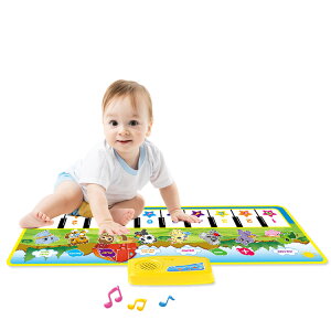 【免運】可開發票 100*36CM兒童樂器墊音樂地毯動物鋼琴墊寶寶腳踏琴綠色琴墊