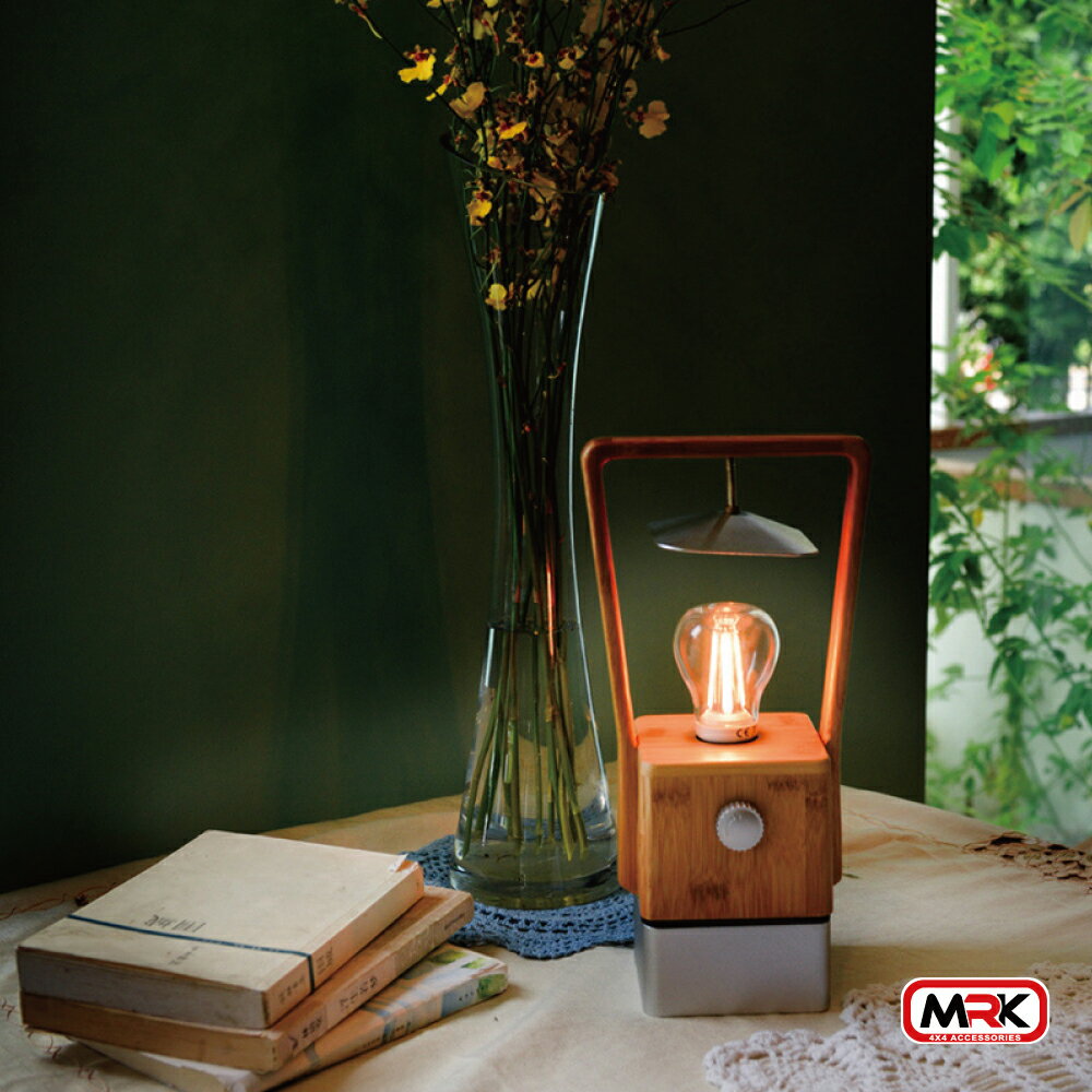 【MRK】秋野地 創意知竹LED桌燈 皮手把 戶外燈 極簡風 室内燈 Wild Land 掛燈 營燈 氣氛燈 4