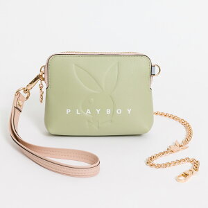 PLAYBOY - 零錢包附鏈帶與手挽帶 Retro sweetheart系列 - 綠色