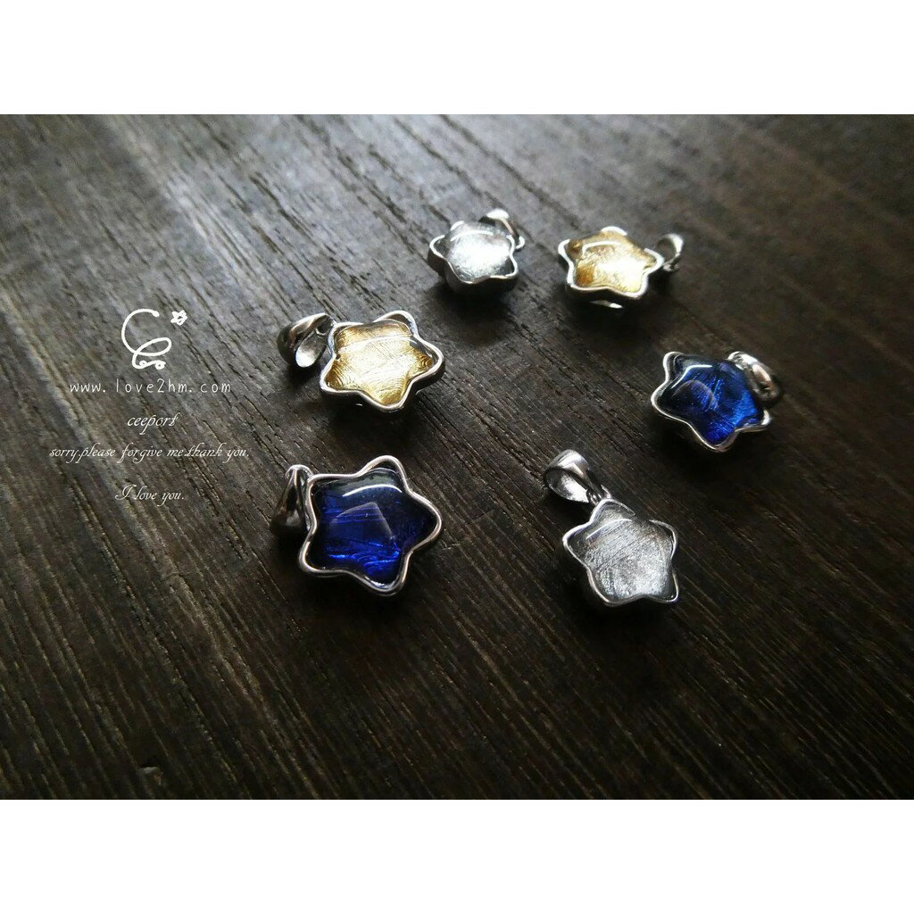 天鐵-小星星/鎳鐵隕石/白水晶/水晶飾品/925純銀/ [晶晶工坊-love2hm]