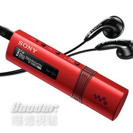 <br/><br/>  【曜德視聽】SONY NWZ-B183F 鸚鵡紅 4GB 時尚數位隨身聽 3分快充 金屬髮絲紋 ★免運★<br/><br/>