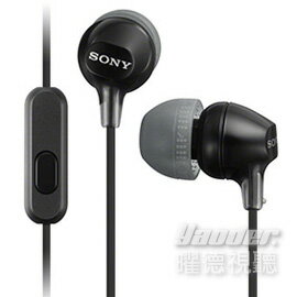 【曜德↘狂降】SONY MDR-EX15AP 黑色 線控支援智慧型手機 ★送收納盒★