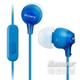 【曜德↘狂降】SONY MDR-EX15AP 藍色 線控支援智慧型手機 ★送收納盒★