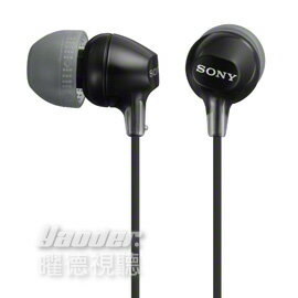 【曜德視聽】SONY MDR-EX15LP 黑色 耳道式耳機 時尚輕盈 ★送收納盒★