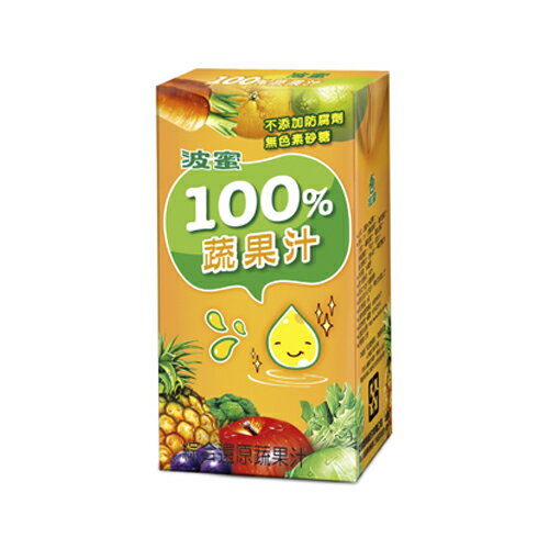 波蜜100%蔬果汁160ml*6入/組【愛買】