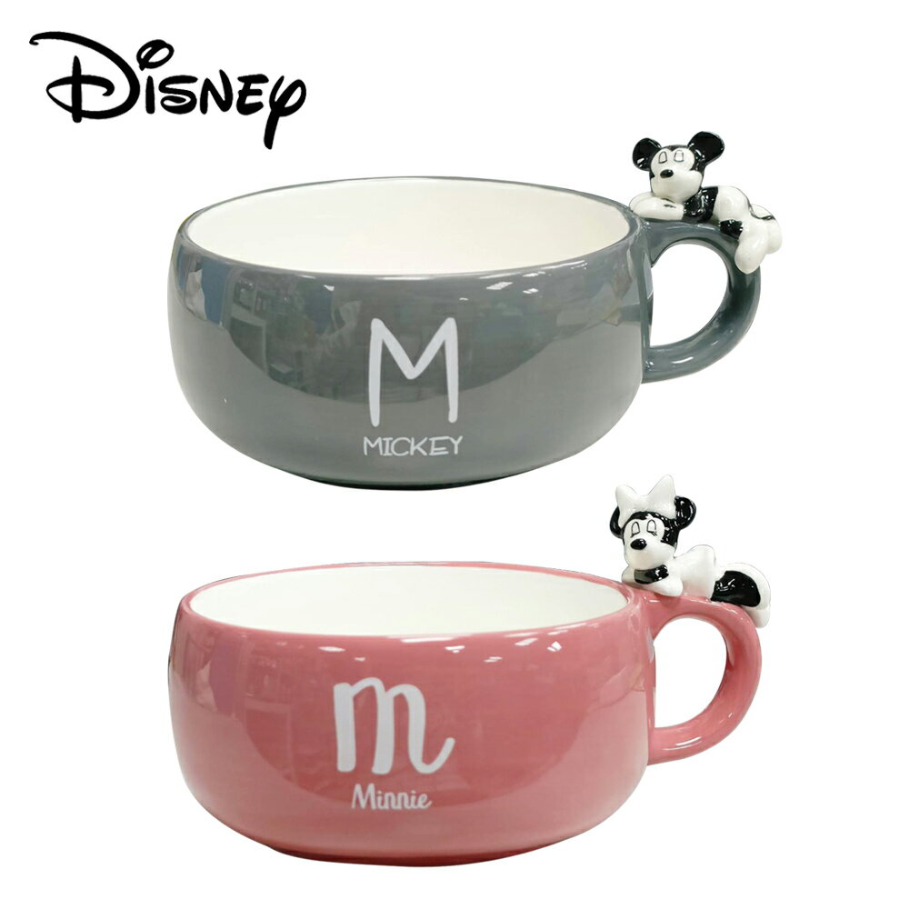 【日本正版】迪士尼 陶瓷湯杯 390ml 馬克杯 寬口杯 咖啡杯 米奇 米妮 Disney