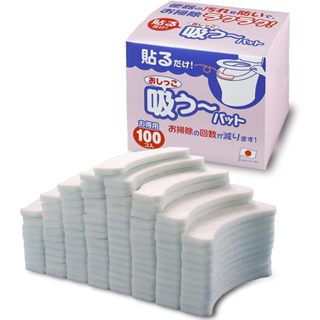 日本製 SANKO 馬桶防污墊 100入 小便防污墊 防尿垢 馬桶防垢墊 馬桶靜音墊 馬桶防污貼 馬桶清潔墊【小福部屋】 1