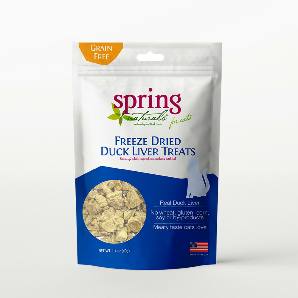 【Spring Naturals 曙光】鴨肝 全齡貓點心 冷凍乾燥 無穀 單一肉類 美國製造 凍乾點心 1.4oz