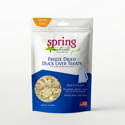 【Spring Naturals 曙光】鴨肝 全齡貓點心 冷凍乾燥 無穀 單一肉類 美國製造 凍乾點心 1.4oz