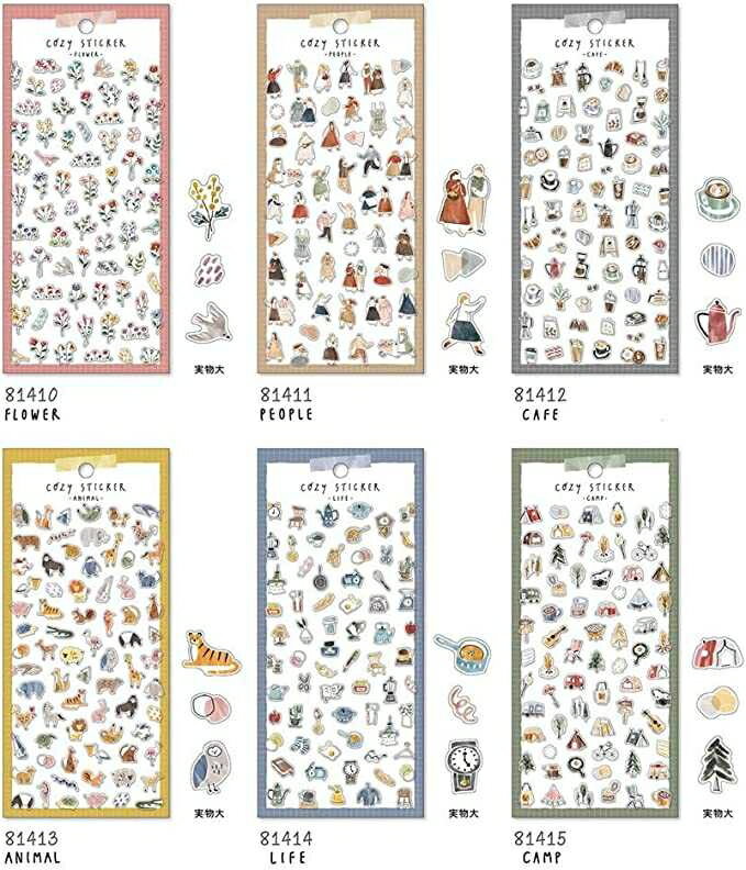 日本 MIND WAVE 貼紙 共6款 COZY STICKER MINDWAVE 2022年新品款