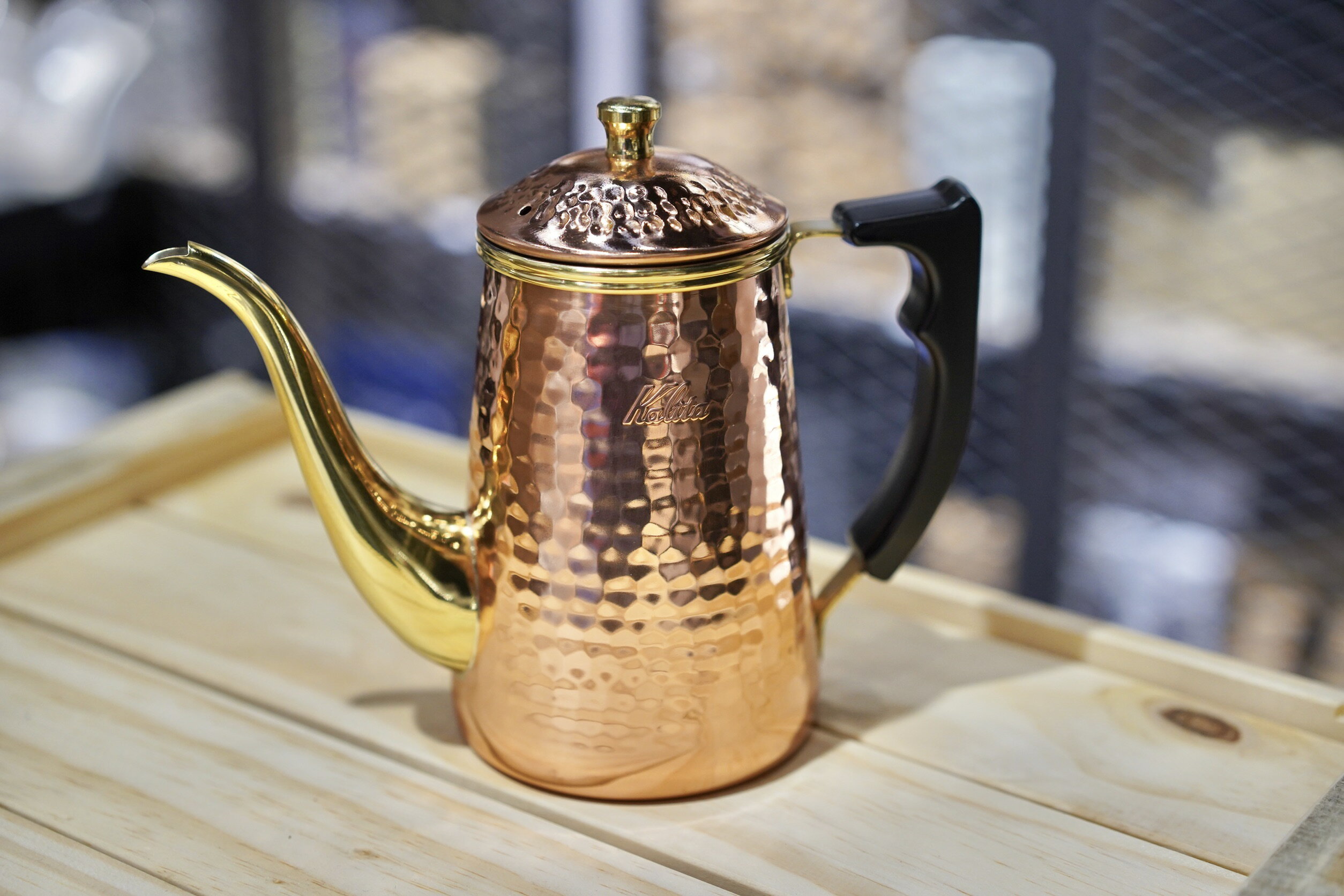 【沐湛咖啡】Kalita Copper POT 鶴嘴銅壺0.7mm厚銅 0.7L特製電木隔熱手把 加強鍍鎳 700ml