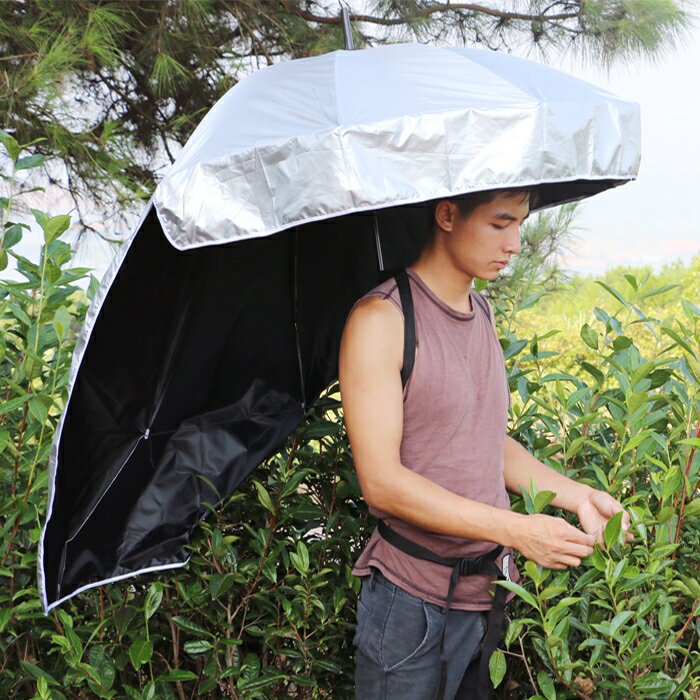 釣魚傘采茶傘可背式遮陽傘超輕頭帽傘戶外防曬創意晴雨傘傘