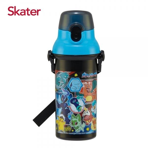 Skater銀離子直飲水壺(480ml)寶可夢典藏款黑(4973307664908) 420元
