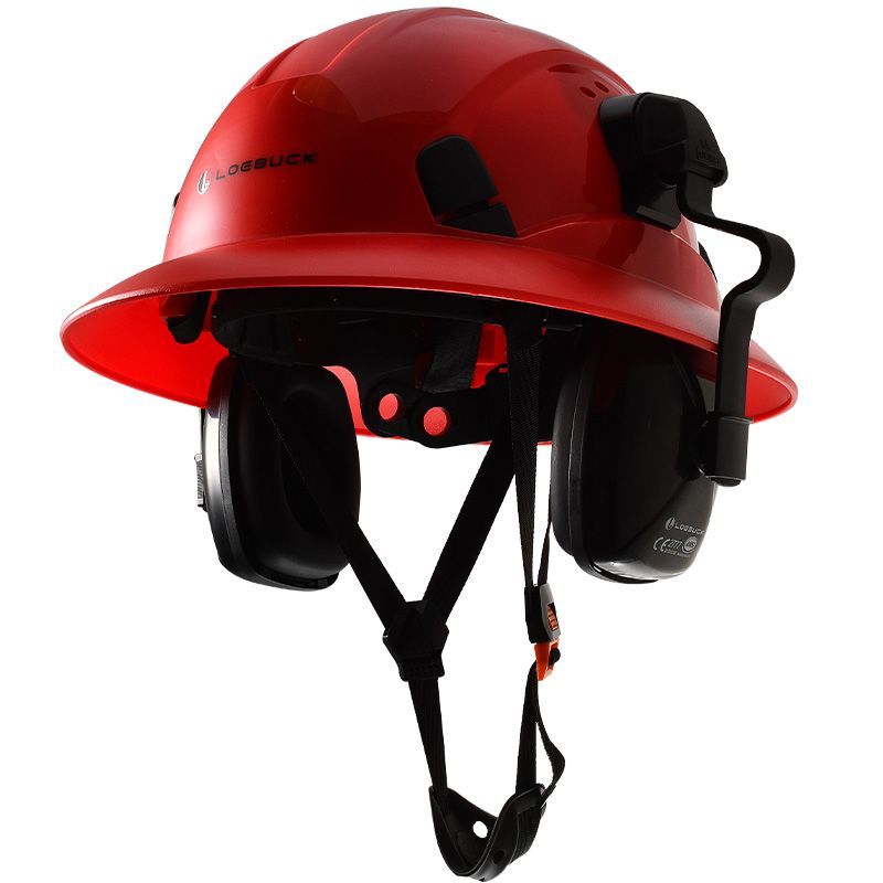 （公司貨 附發票）LOEBUCK洛巴克大帽簷工地頭盔安全帽防護建築防撞帶隔音工作耳罩快速出貨 LPS66