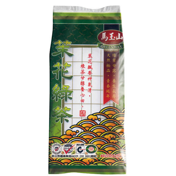 【馬玉山】茉花綠茶40公克x2入(免濾茶包)▶全館滿499免運