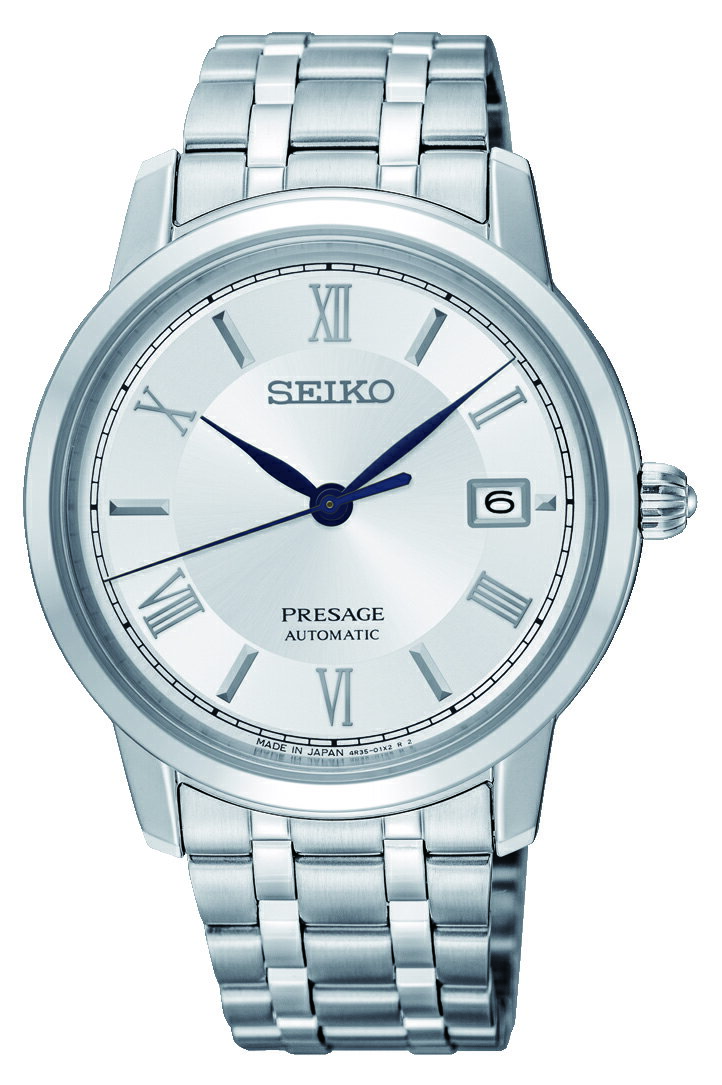 SEIKO 精工 Presage 經典機械錶 晶鑽銀 4R35-02J0S(SRPC05J1) 39mm