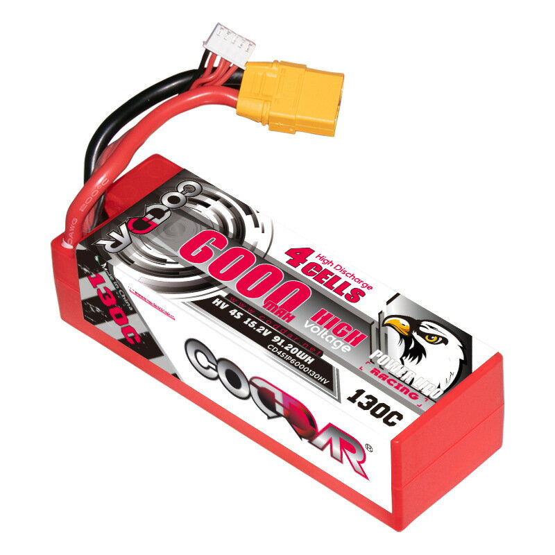 【高容量電池】6000mAh 15.2V 130C RC電池 長車電船 高壓鋰電硬殼 出線設計 玩具車船專用