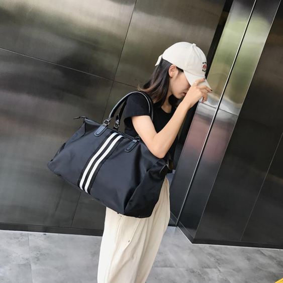 短途旅行包女手提鞋位大容量旅游行李包輕便韓版旅行袋運動健身包