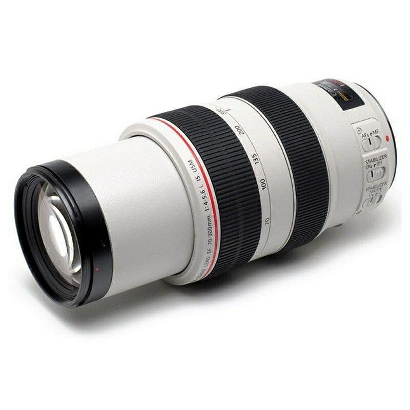 佳能70-300mm f4-5.6L IS USM紅圈鏡頭 ef70300胖白防抖長焦自動