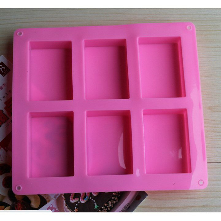 【嚴選&現貨】6連 厚款 長方形矽膠模 手工皂模 矽膠模具 蛋糕 巧克力模 餅乾模 果凍模 皂模 手工皂 模具 烘焙工具