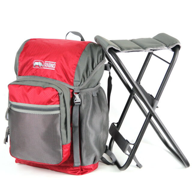 【【蘋果戶外】】犀牛 Rhino G522【22公升】椅子背包 透氣彈性鋼網架背包 登山背包 折疊椅 旅遊背包椅