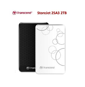 Transcend 創見 StoreJet 25A3 2TB(TS2TSJ25A3) USB3.0 2.5吋行動硬碟 [富廉網]